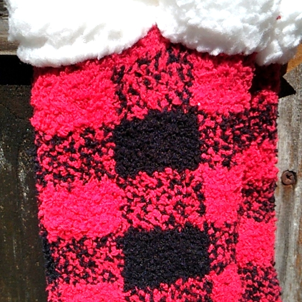 Nwt Black & Red Buffalo Plaid Booties - Picture 3 of 6